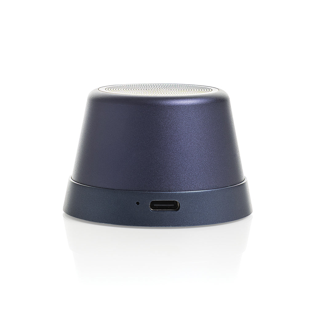 Nivio RCS recycled aluminum magnetic 5W Speaker - Blue