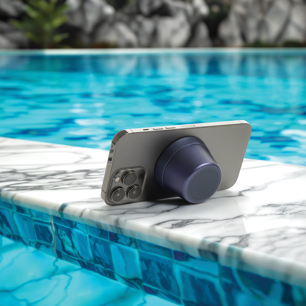 Nivio RCS recycled aluminum magnetic 5W Speaker - Blue