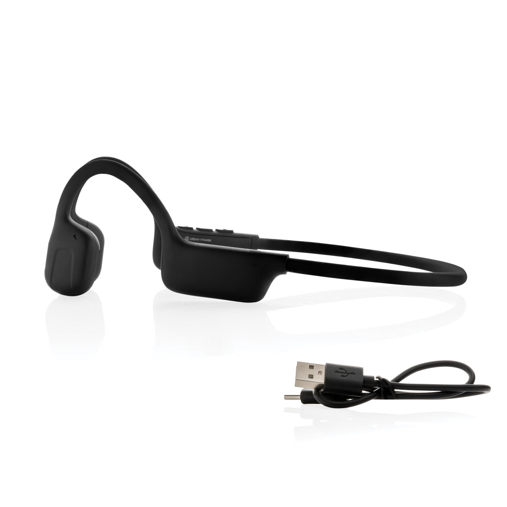Urban Vitamin Glendale RCS rplastic air conductive headphone - Black