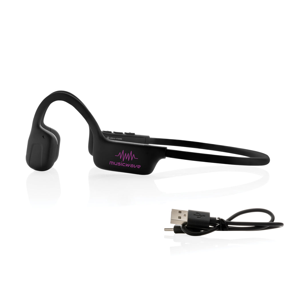 Urban Vitamin Glendale RCS rplastic air conductive headphone - Black
