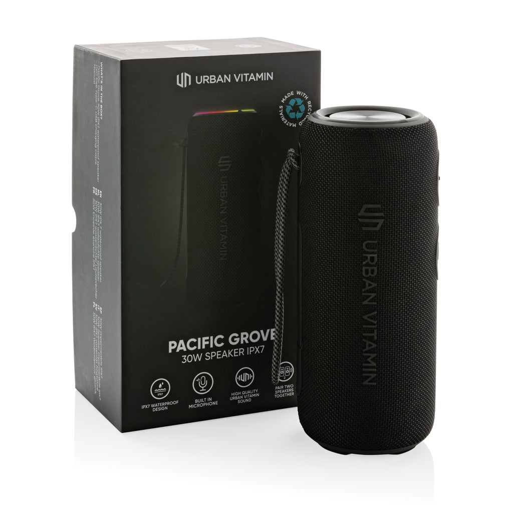 Urban Vitamin Pacific Grove RCS rplastic 30W speaker IPX7 - Black