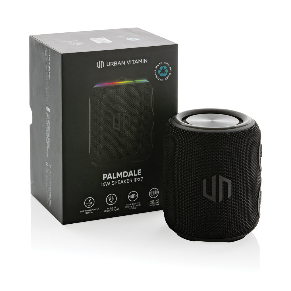 Urban Vitamin Palmdale RCS rplastic 16W speaker IPX7 - Black