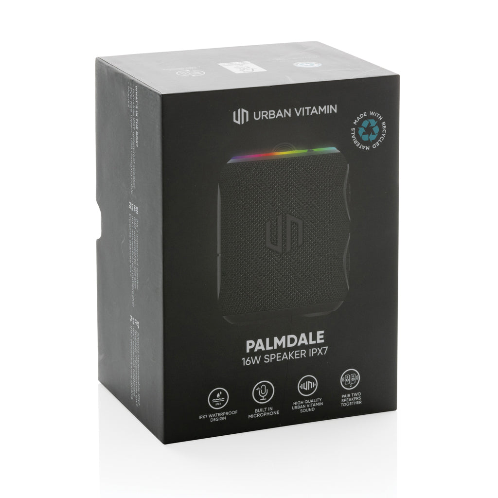 Urban Vitamin Palmdale RCS rplastic 16W speaker IPX7 - Black