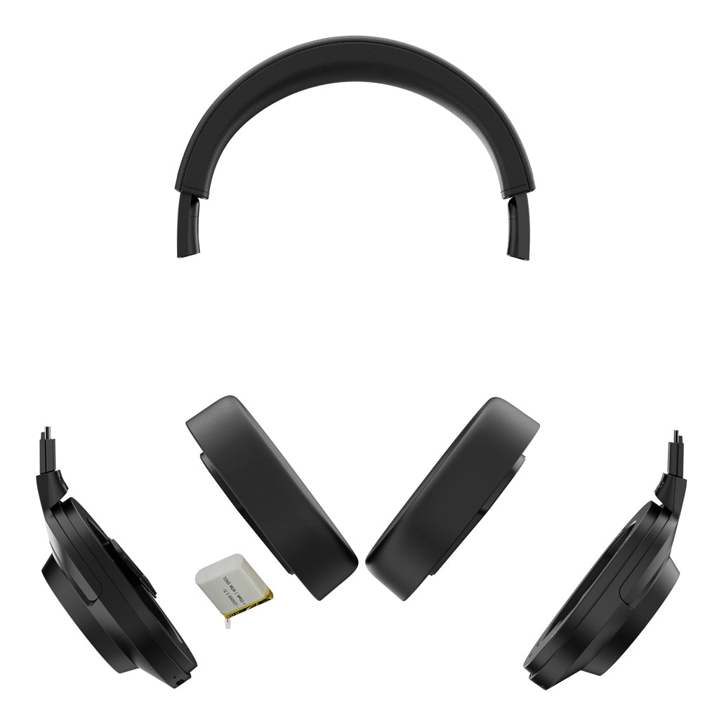 Irvine RCS recycled and repairable ANC wireless headphone - Black