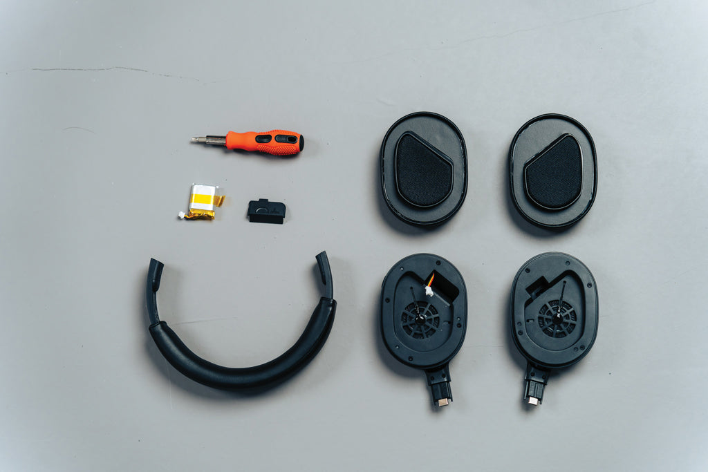 Irvine RCS recycled and repairable ANC wireless headphone - Black