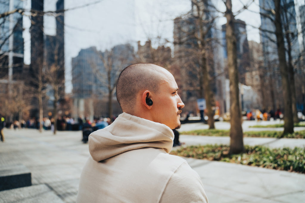 Lakewood RCS recycled and repairable wireless earbuds - Black