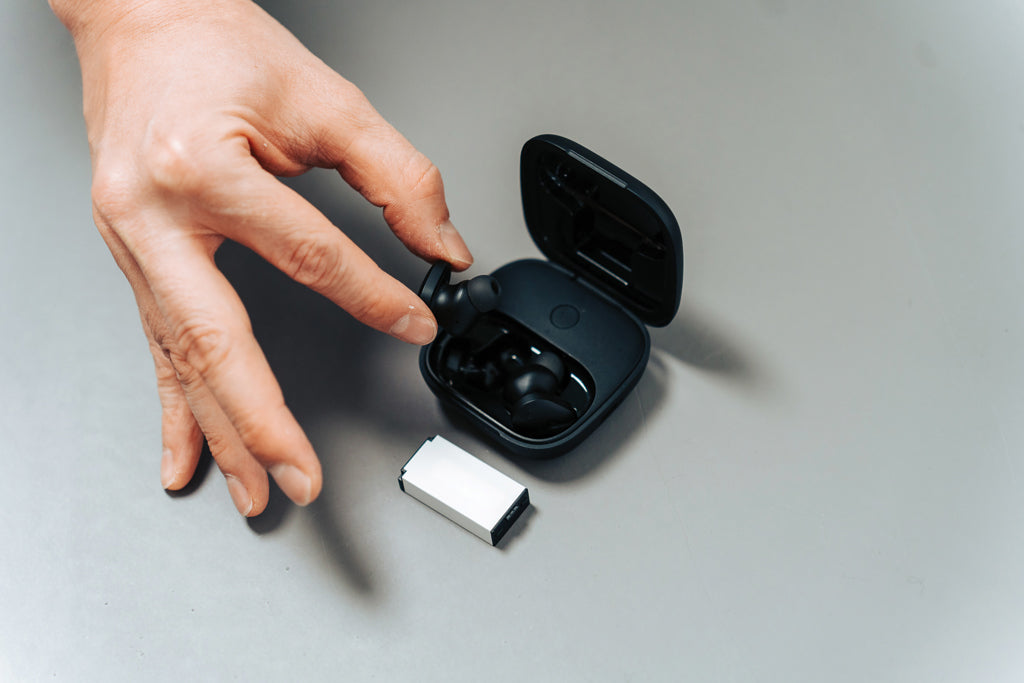 Lakewood RCS recycled and repairable wireless earbuds - Black