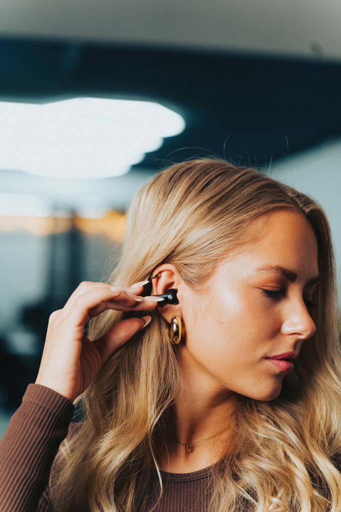 Urban Vitamin Long Beach ENC rplastic wireless earbuds - Black