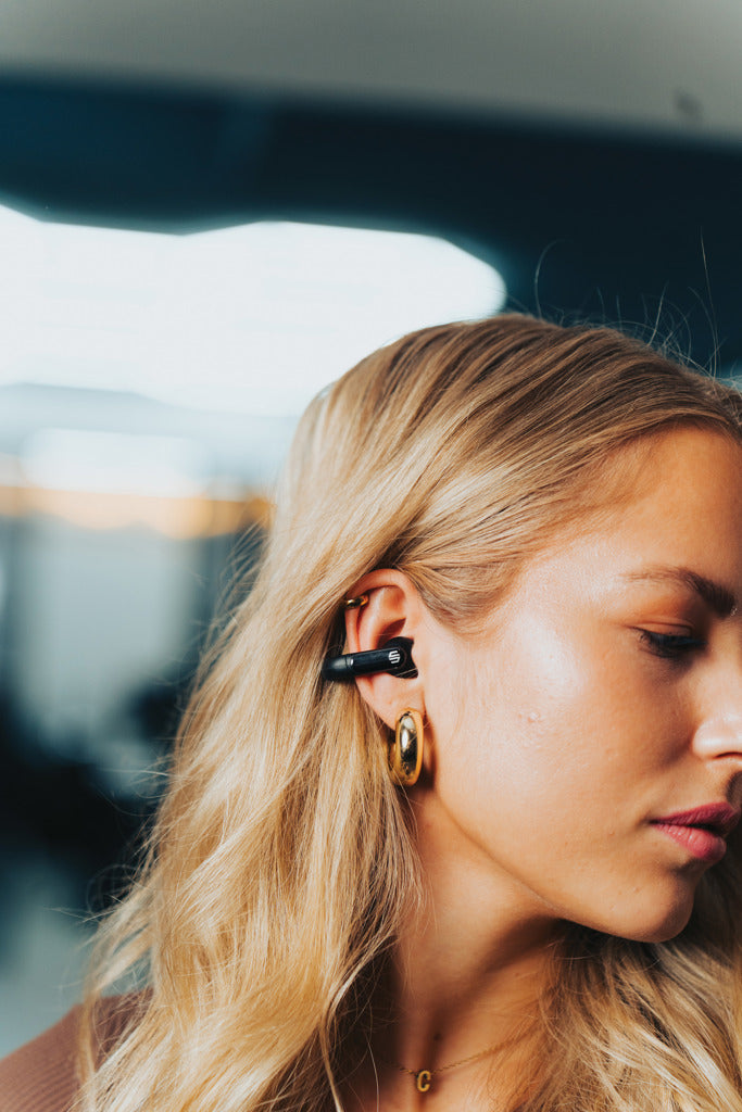 Urban Vitamin Long Beach ENC rplastic wireless earbuds - Black
