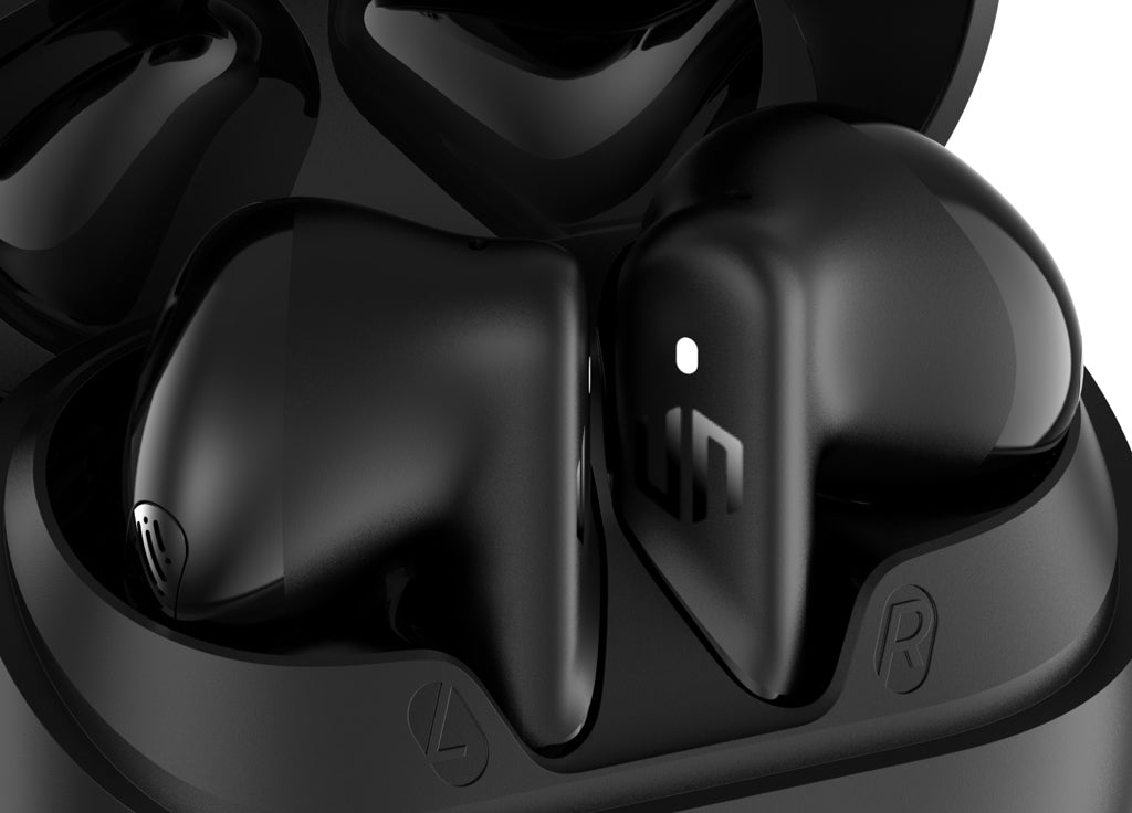 Urban Vitamin Santa Clara RCS plastic ENC earbuds - Black