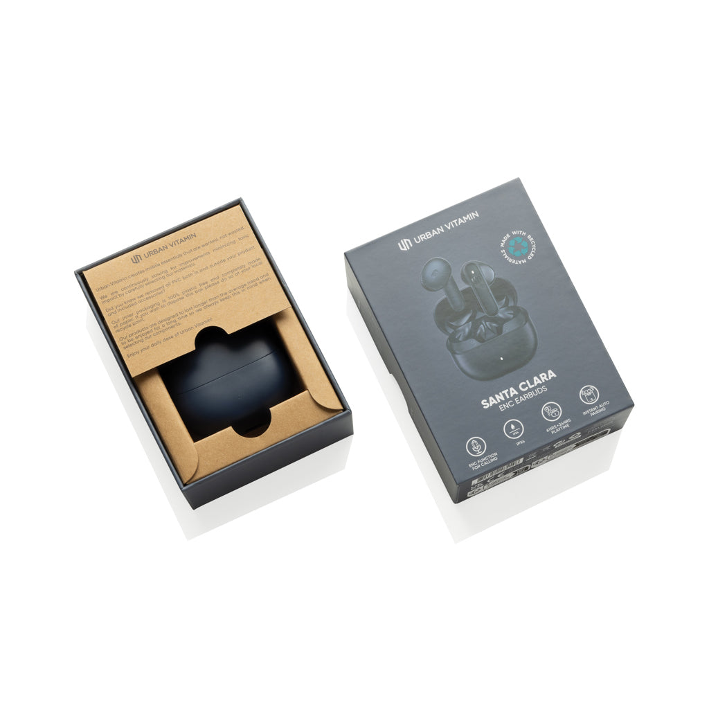 Urban Vitamin Santa Clara RCS plastic ENC earbuds - Blue
