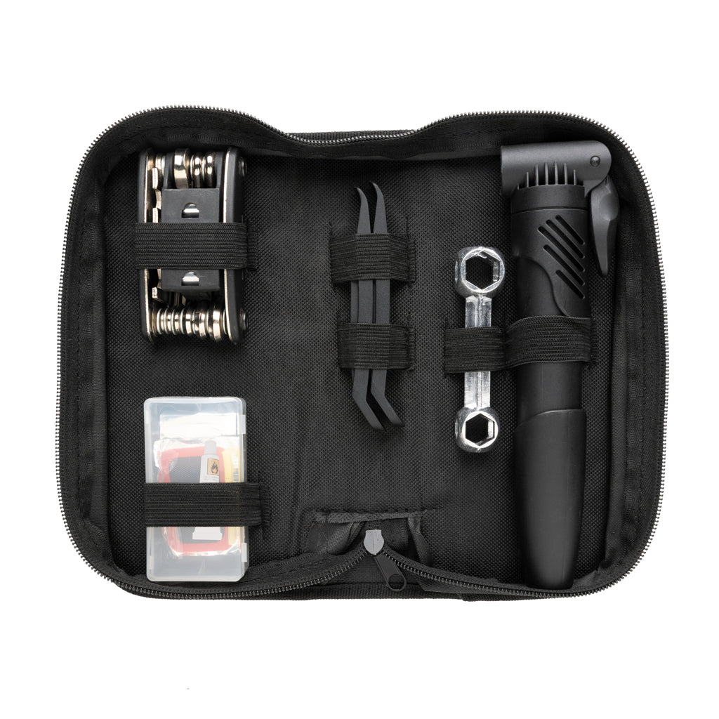 Bike repair kit set 17 pcs - Black