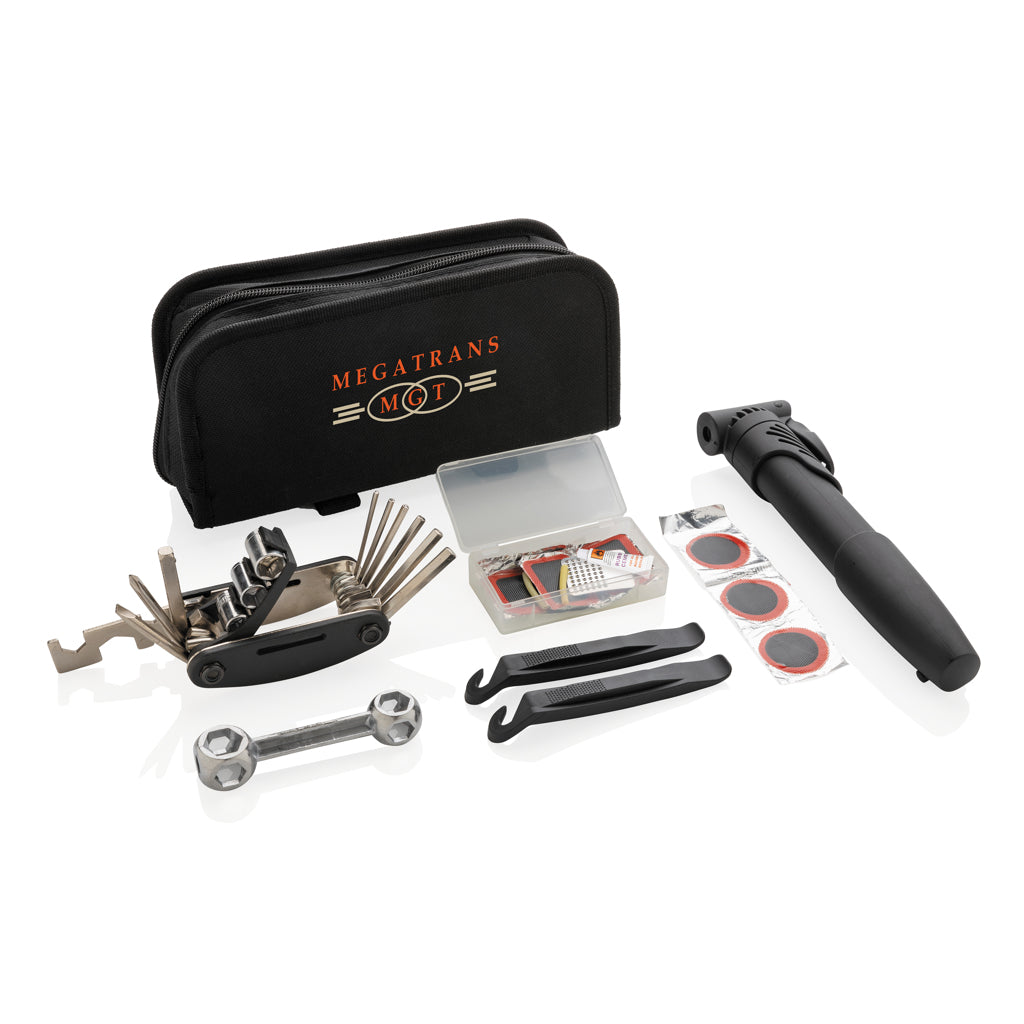 Bike repair kit set 17 pcs - Black