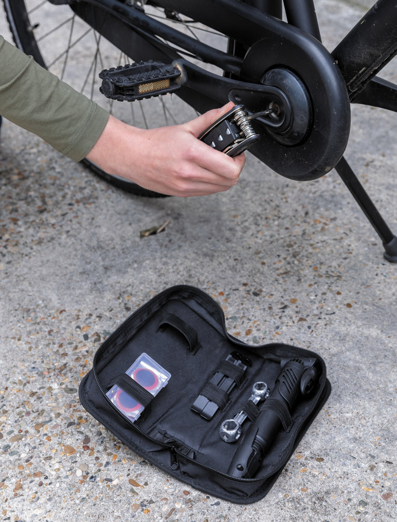 Bike repair kit set 17 pcs - Black