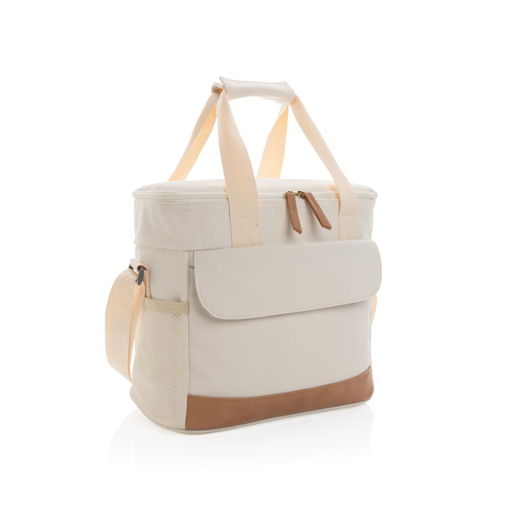 Impact AWARE™ 16 oz. rcanvas cooler bag - Off White