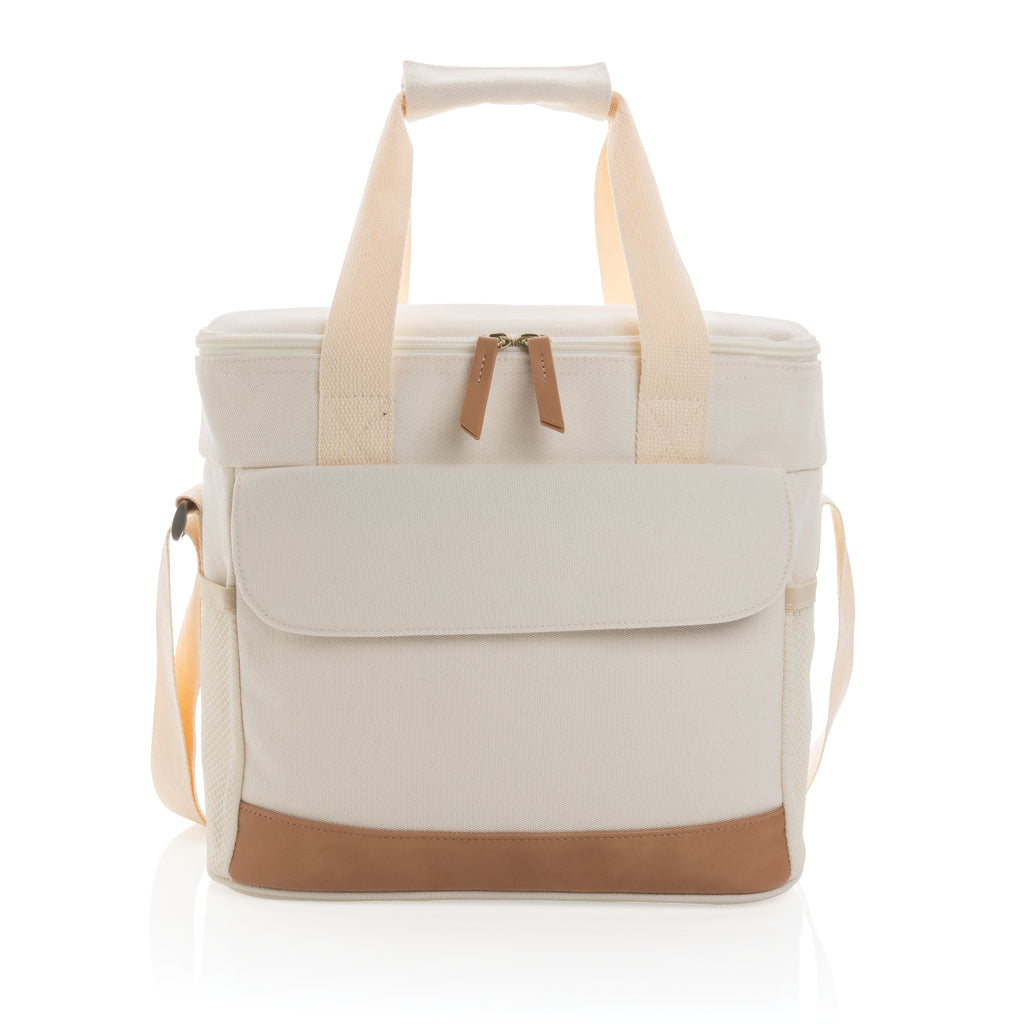 Impact AWARE™ 16 oz. rcanvas cooler bag - Off White