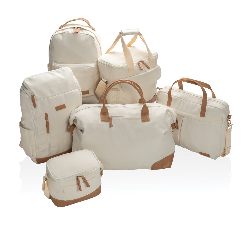 Impact AWARE™ 16 oz. rcanvas cooler bag - Off White