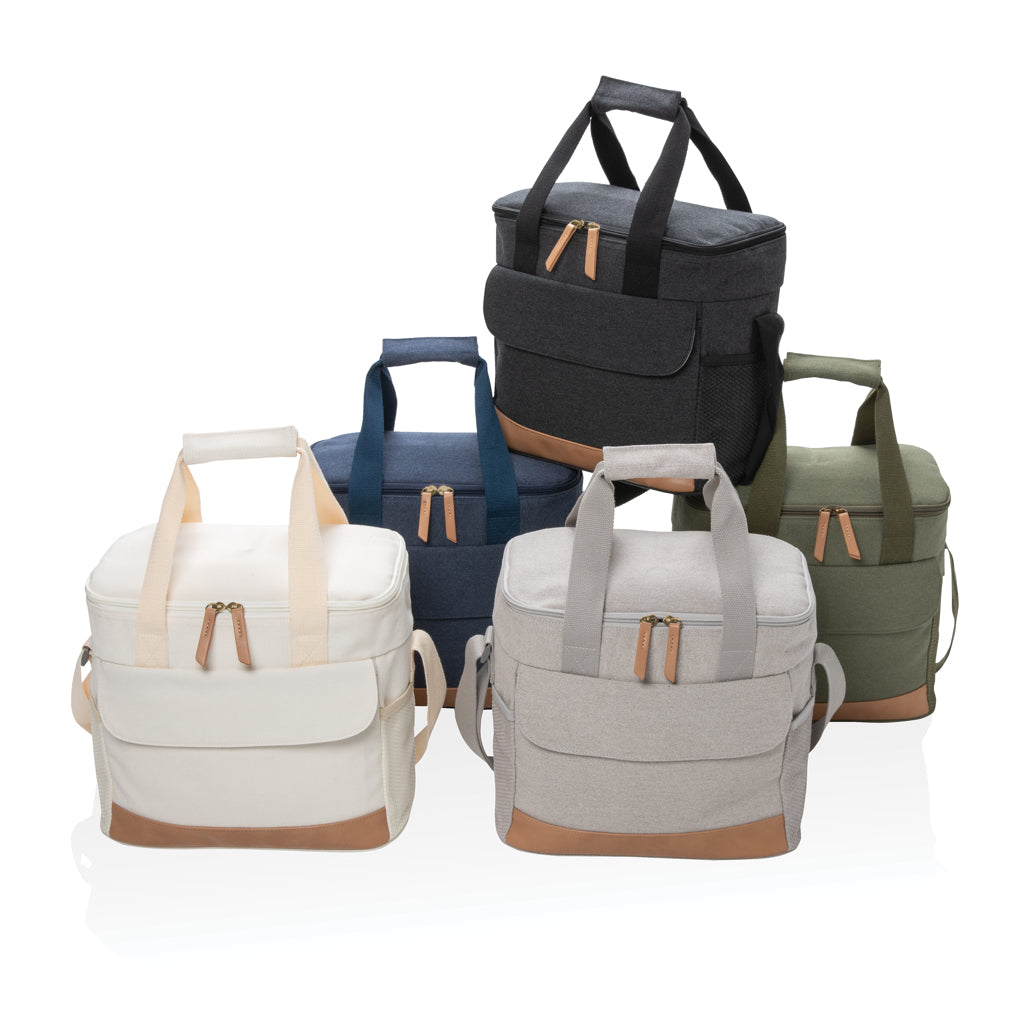 Impact AWARE™ 16 oz. rcanvas cooler bag - Off White