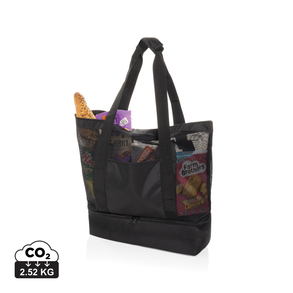 Iqlo Aware™ RPET 2-in-1 cooler tote - Black