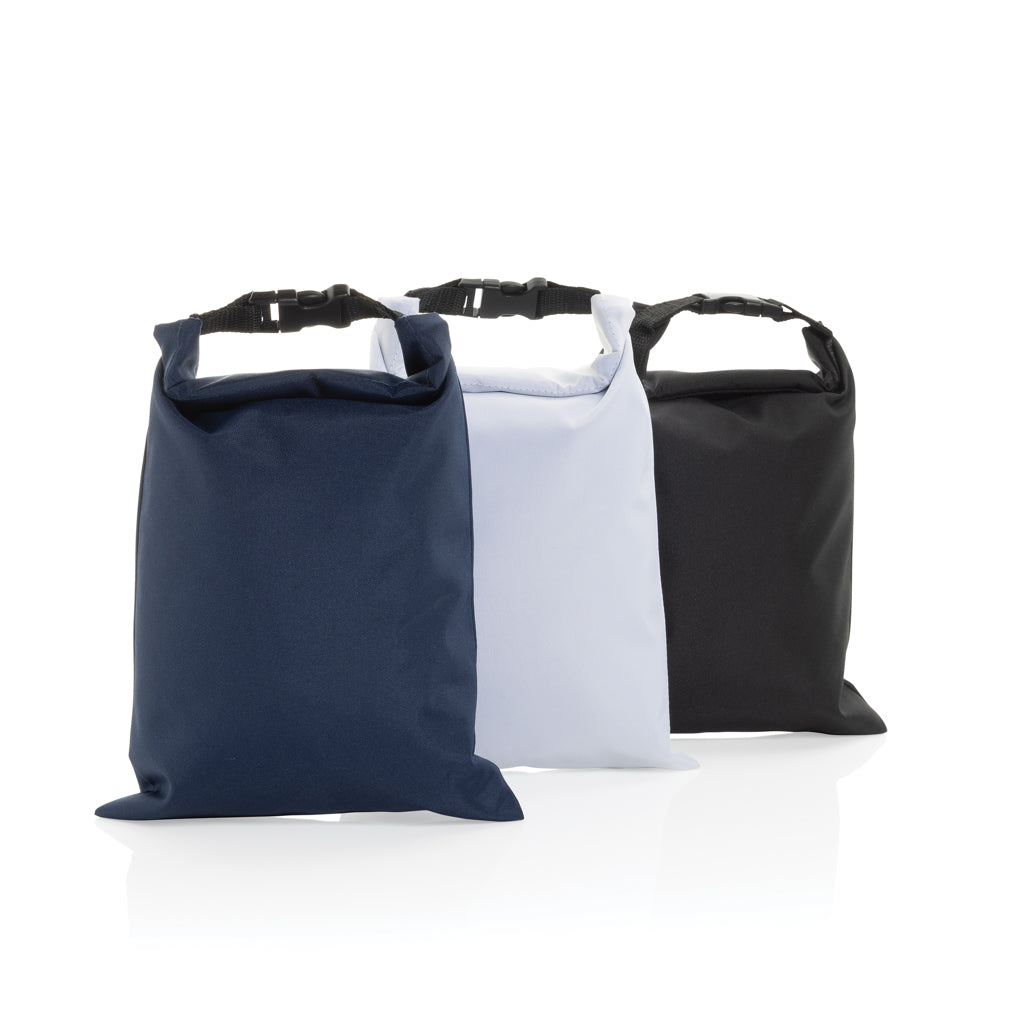 Snackstrap AWARE™ RPET foldable lunchbag 30x20CM - Black