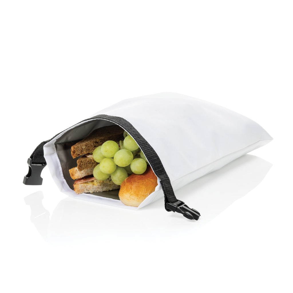 Snackstrap AWARE™ RPET foldable lunchbag 30x20CM - White