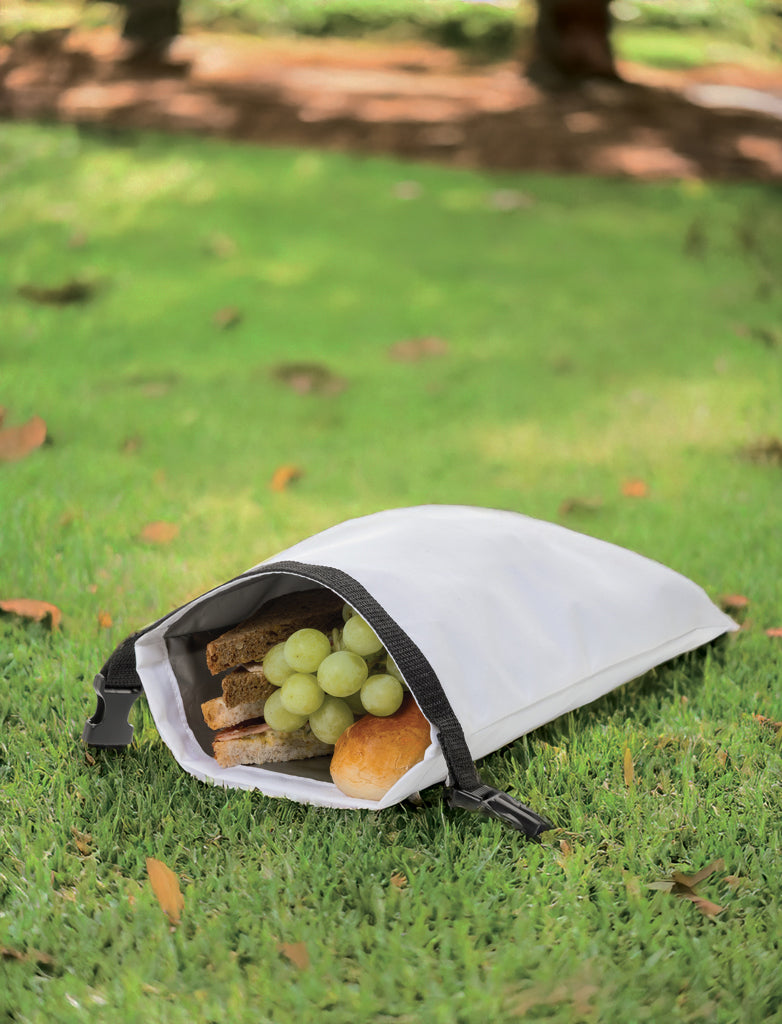Snackstrap AWARE™ RPET foldable lunchbag 30x20CM - White