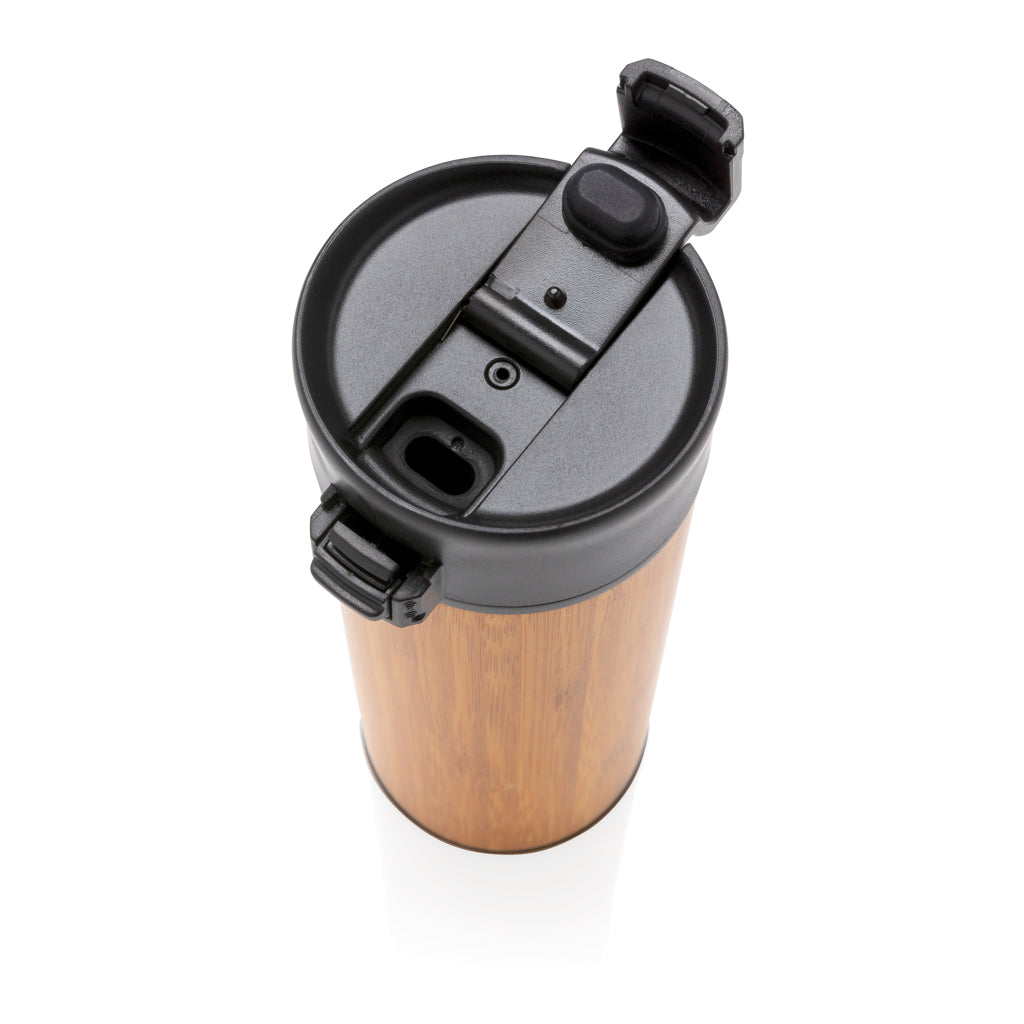 Bogota vacuum bamboo coffee mug - Brown