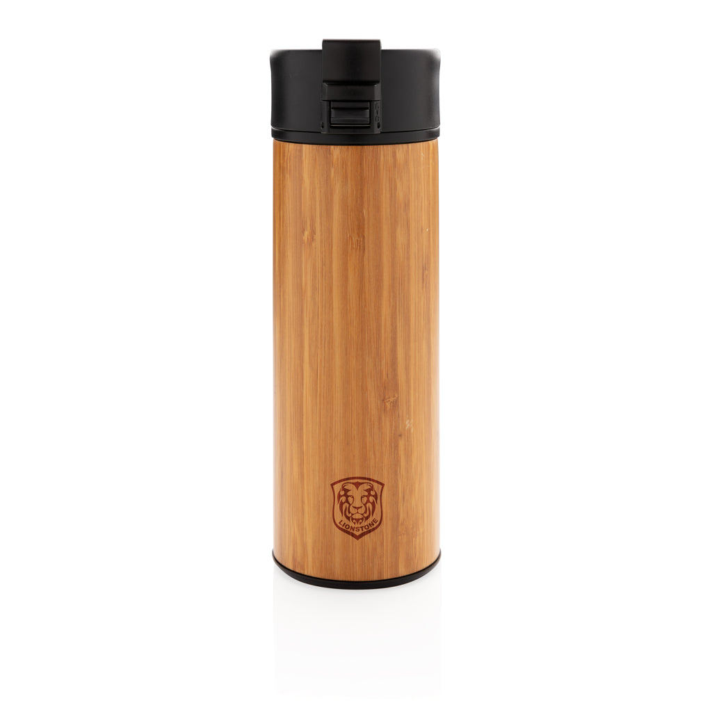 Bogota vacuum bamboo coffee mug - Brown
