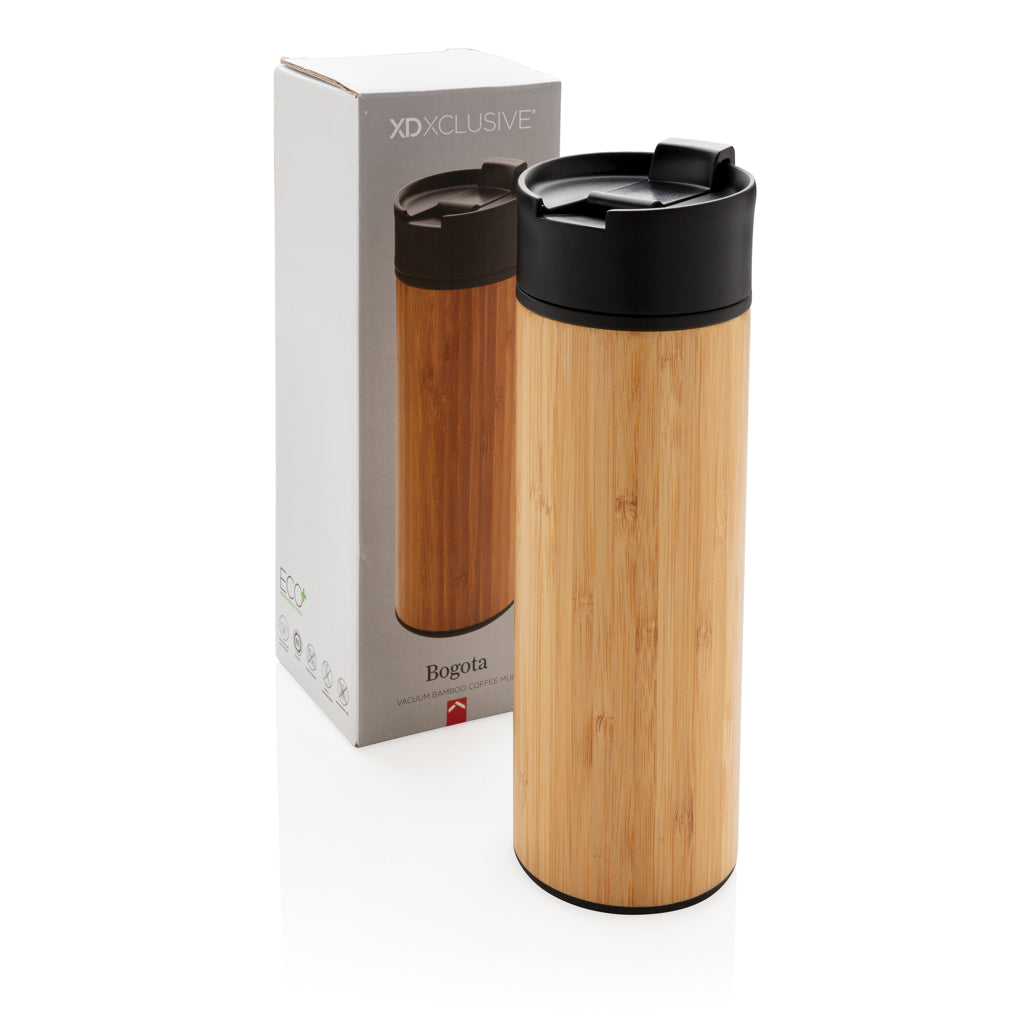 Bogota vacuum bamboo coffee mug - Brown