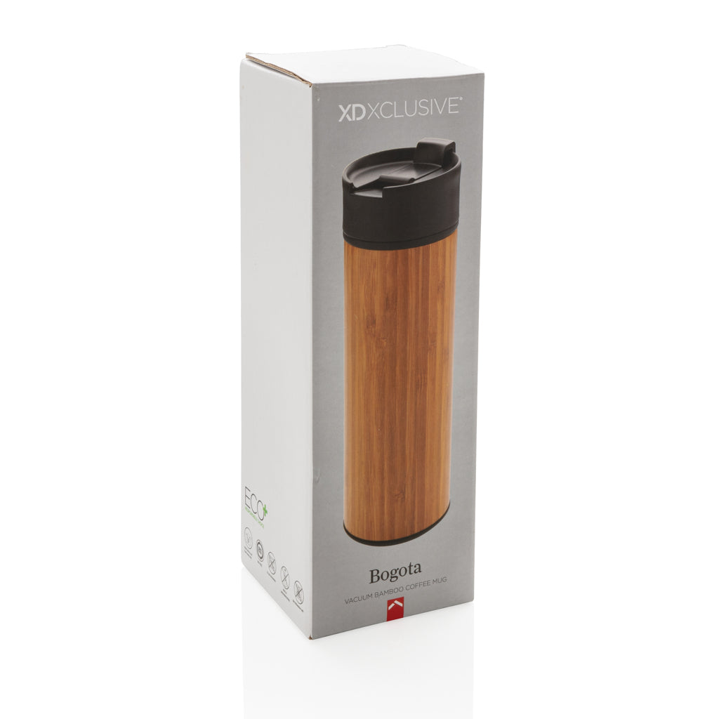 Bogota vacuum bamboo coffee mug - Brown