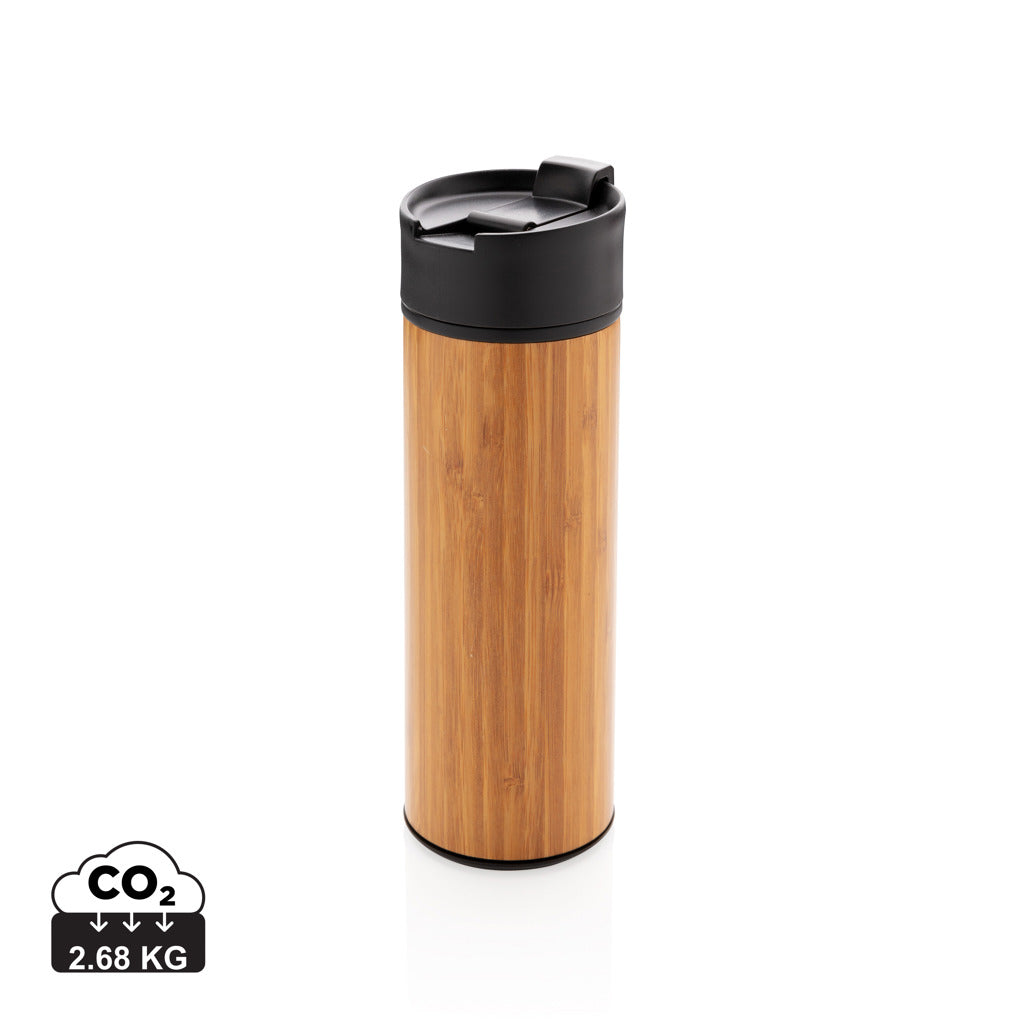 Bogota vacuum bamboo coffee mug - Brown