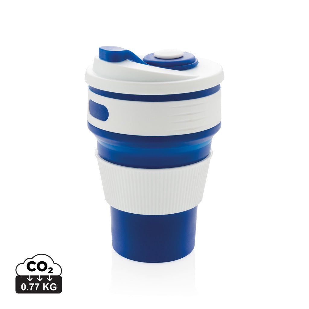 Foldable silicone cup - Blue
