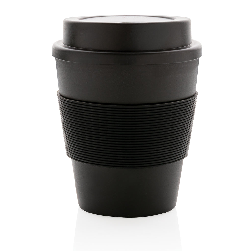 Reusable Coffee cup with screw lid 350ml - Black
