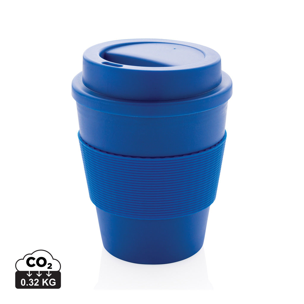Reusable Coffee cup with screw lid 350ml - Blue
