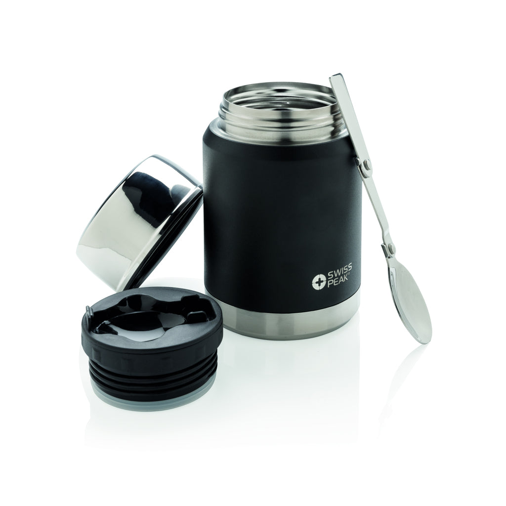 Swiss Peak Elite copper vacuum food container - Black