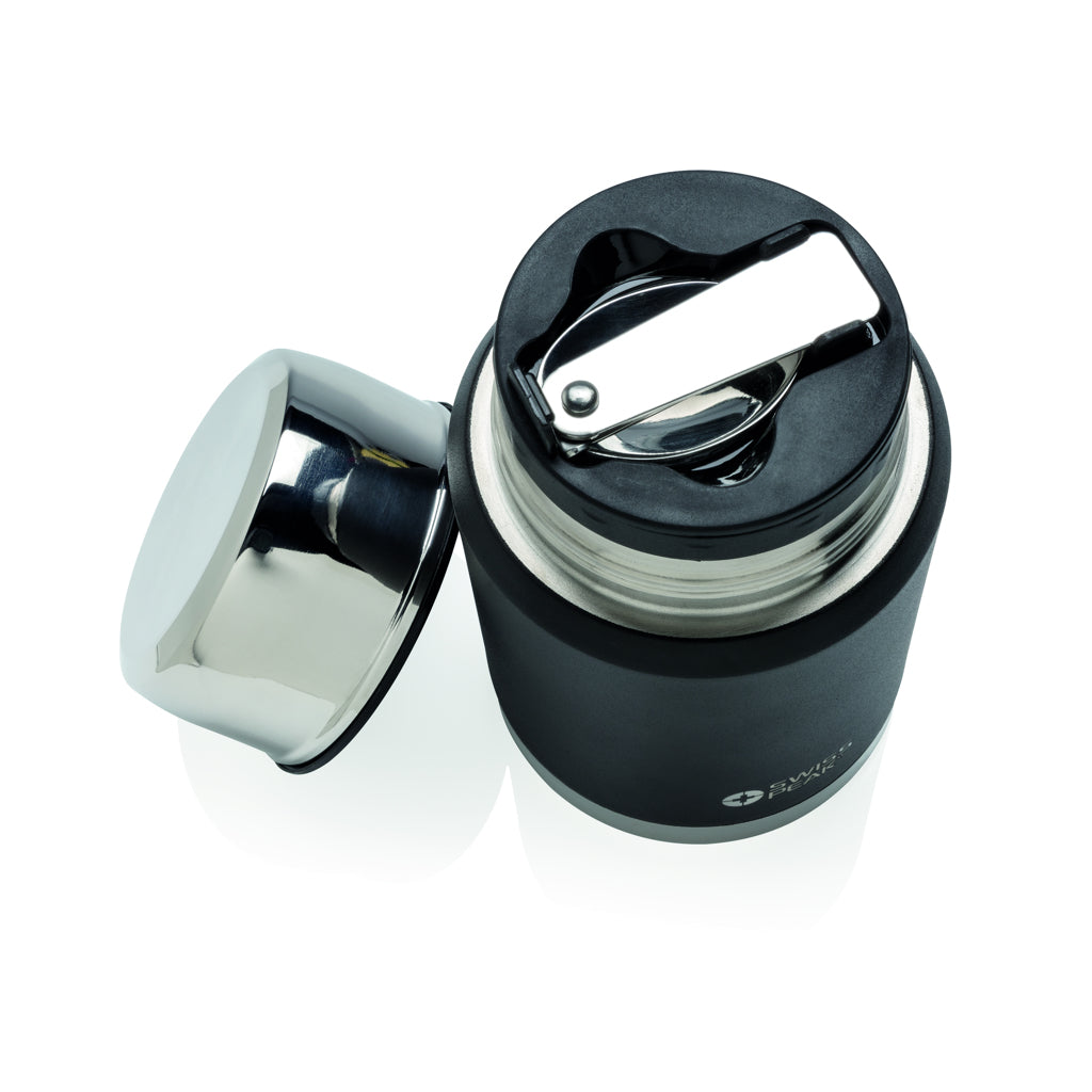 Swiss Peak Elite copper vacuum food container - Black