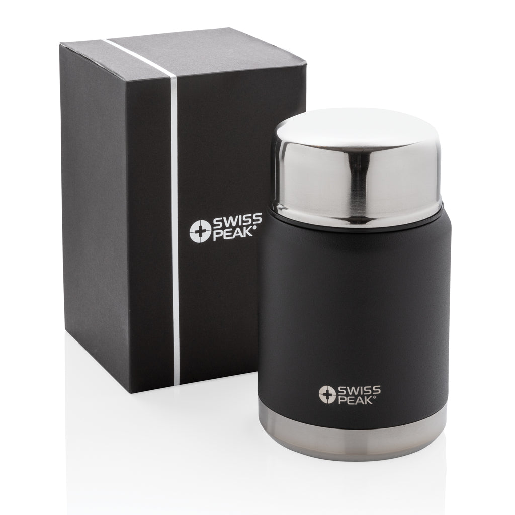 Swiss Peak Elite copper vacuum food container - Black