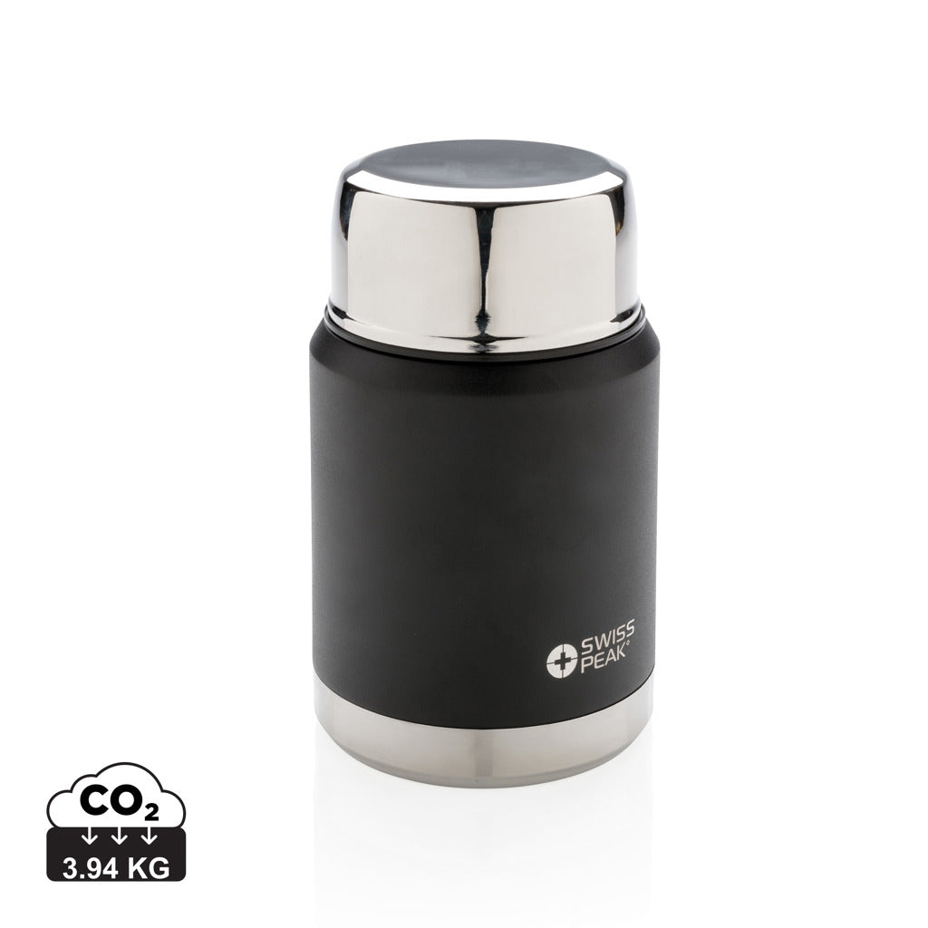 Swiss Peak Elite copper vacuum food container - Black