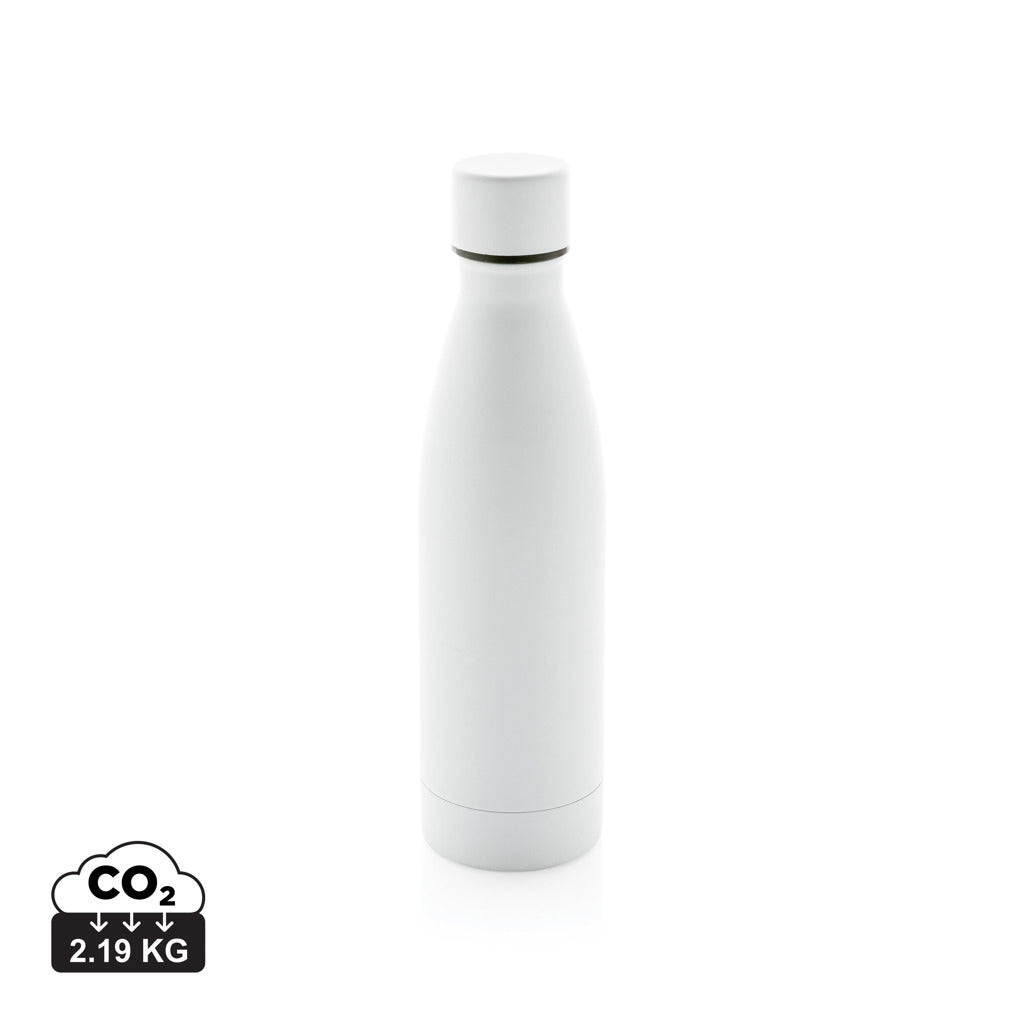 RCS Recycled stainless steel solid vacuum bottle - White