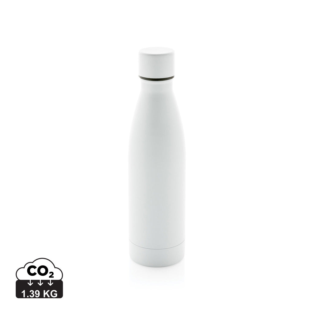 RCS Recycled stainless steel solid vacuum bottle - White