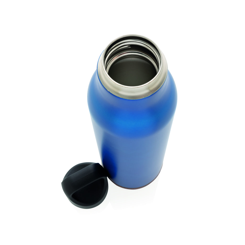 Cork leakproof vacuum flask - Blue