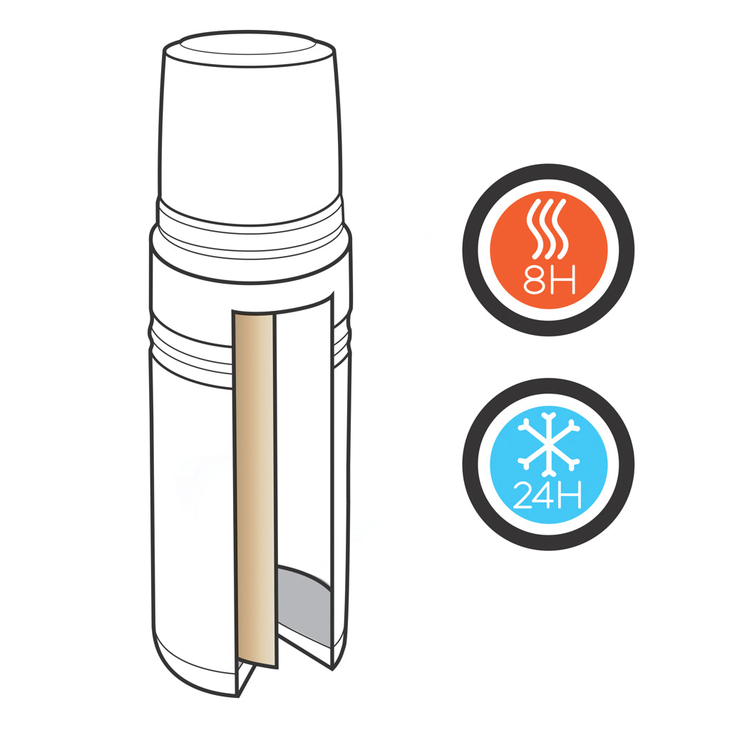 Swiss Peak Elite 1L copper vacuum flask - Black