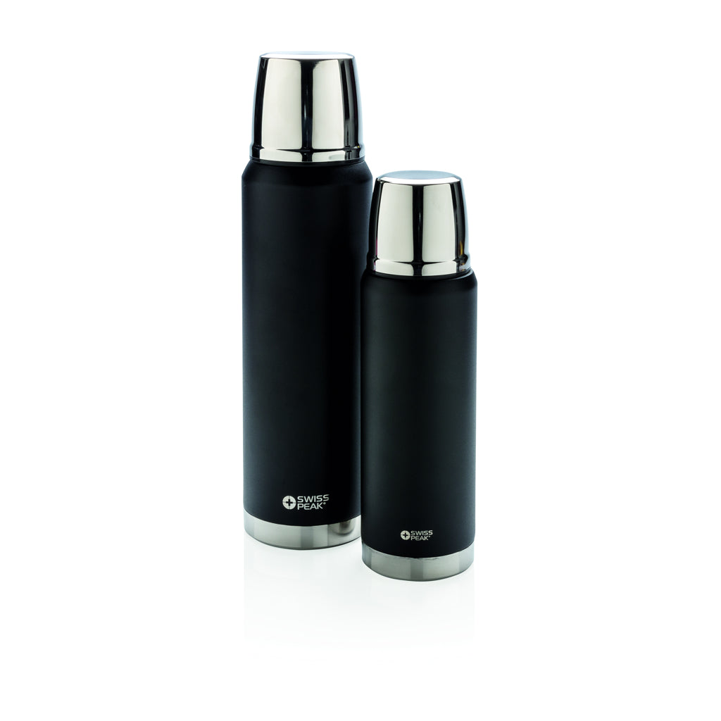 Swiss Peak Elite 1L copper vacuum flask - Black