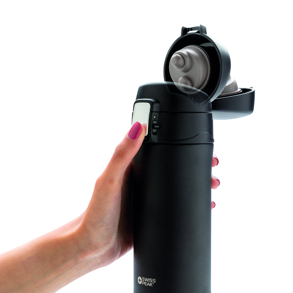 Swiss Peak Elite copper vacuum mug - Black