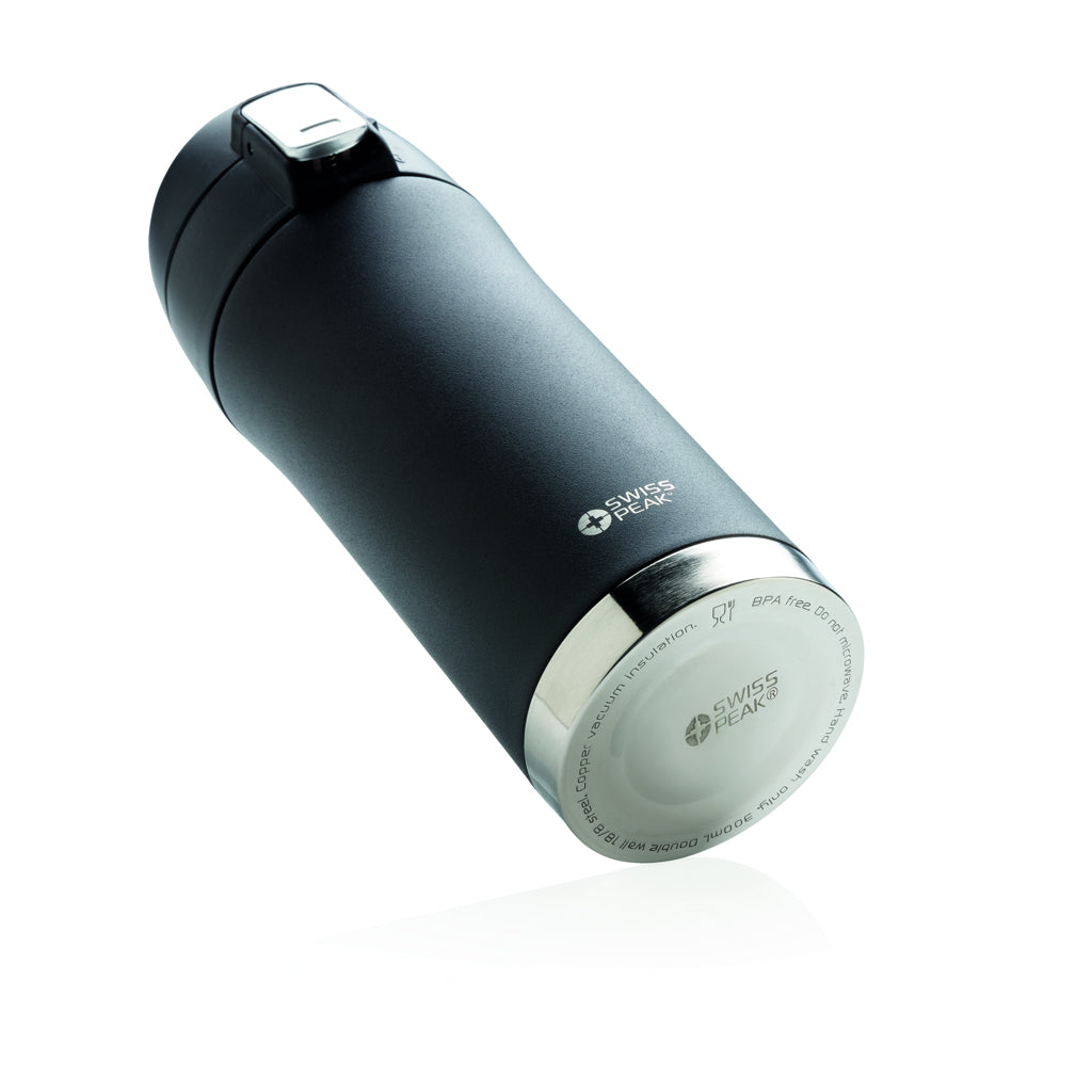 Swiss Peak Elite copper vacuum mug - Black