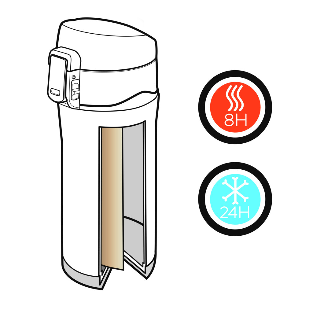 Swiss Peak Elite copper vacuum mug - Black