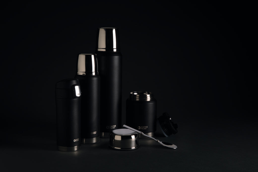 Swiss Peak Elite copper vacuum mug - Black
