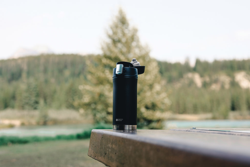 Swiss Peak Elite copper vacuum mug - Black