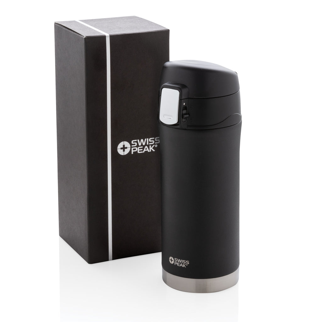 Swiss Peak Elite copper vacuum mug - Black