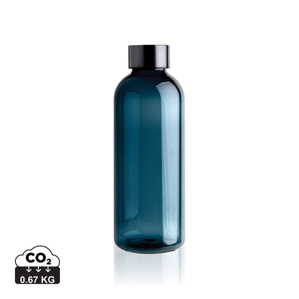 Leakproof water bottle with metallic lid - Blue